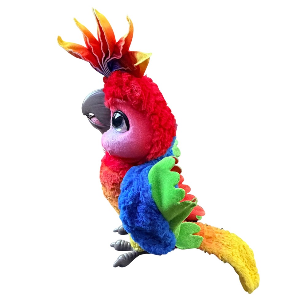 Hasbro FurReal Friends Rock-a-too The Show Bird Interactive Rainbow Parrot Plush